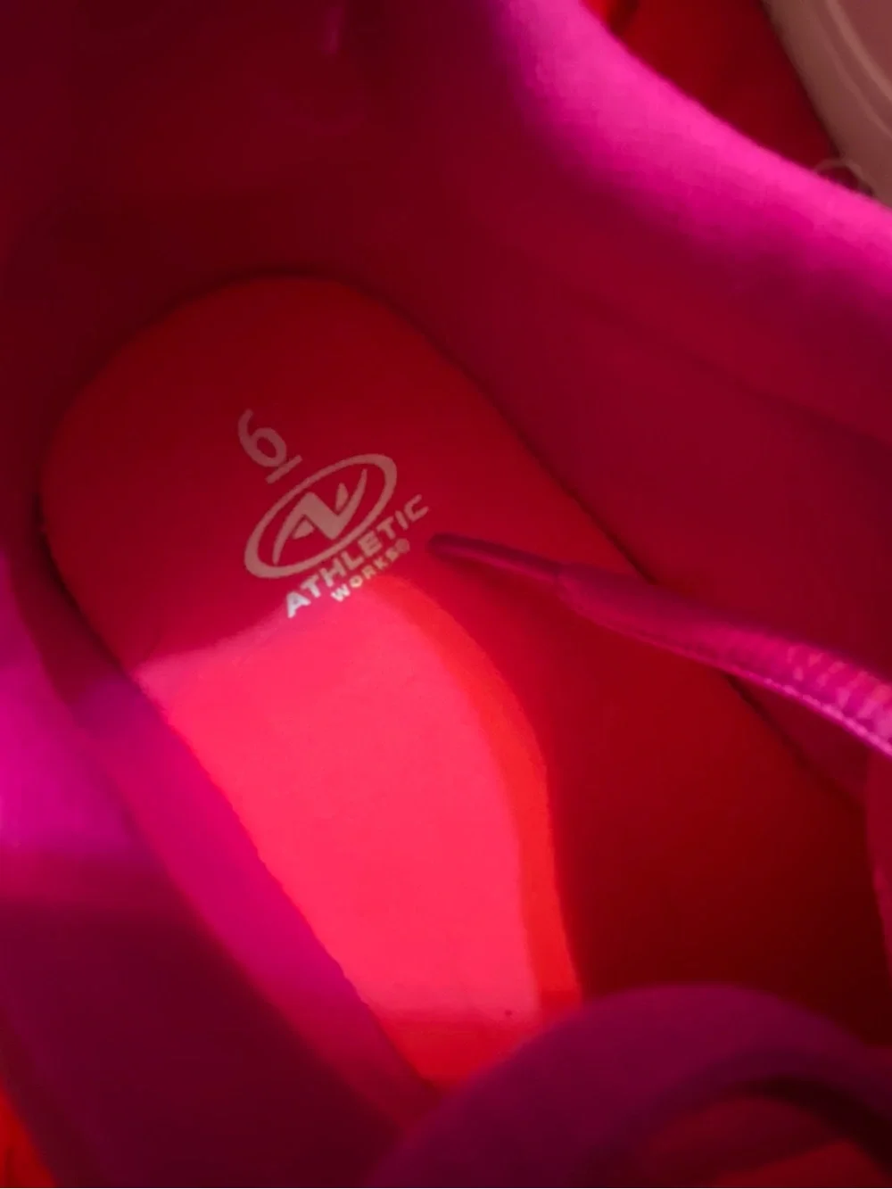 Athletic Works Bright Pink and Fuchsia Running Sneakers